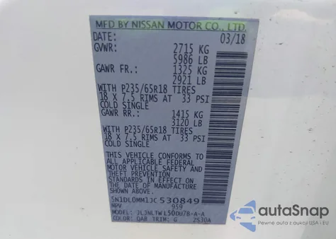 2018 Infiniti Qx60 from USA, damaged, VIN 5N1DL0MM1JC530849